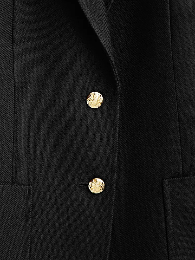 Blazer with golden buttons