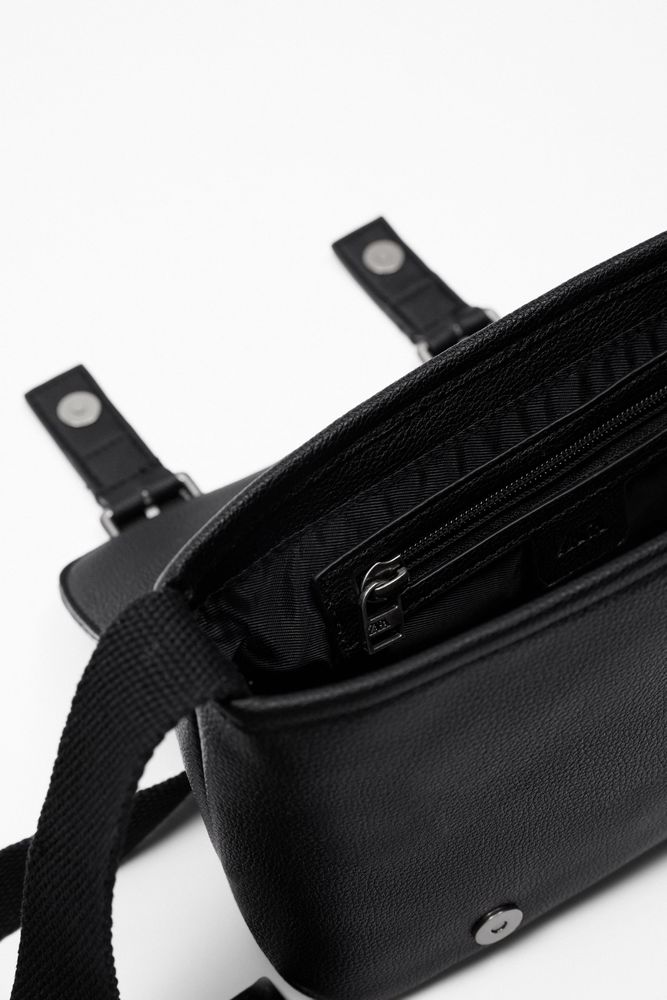 Zara Men's Flap Crossbody Bag