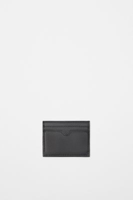 SOLID COLOR EMBOSSED CARD WALLET