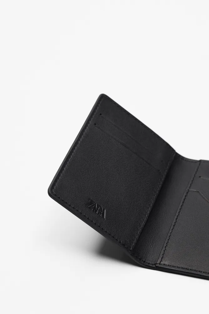 DOUBLE LEATHER CARD WALLET
