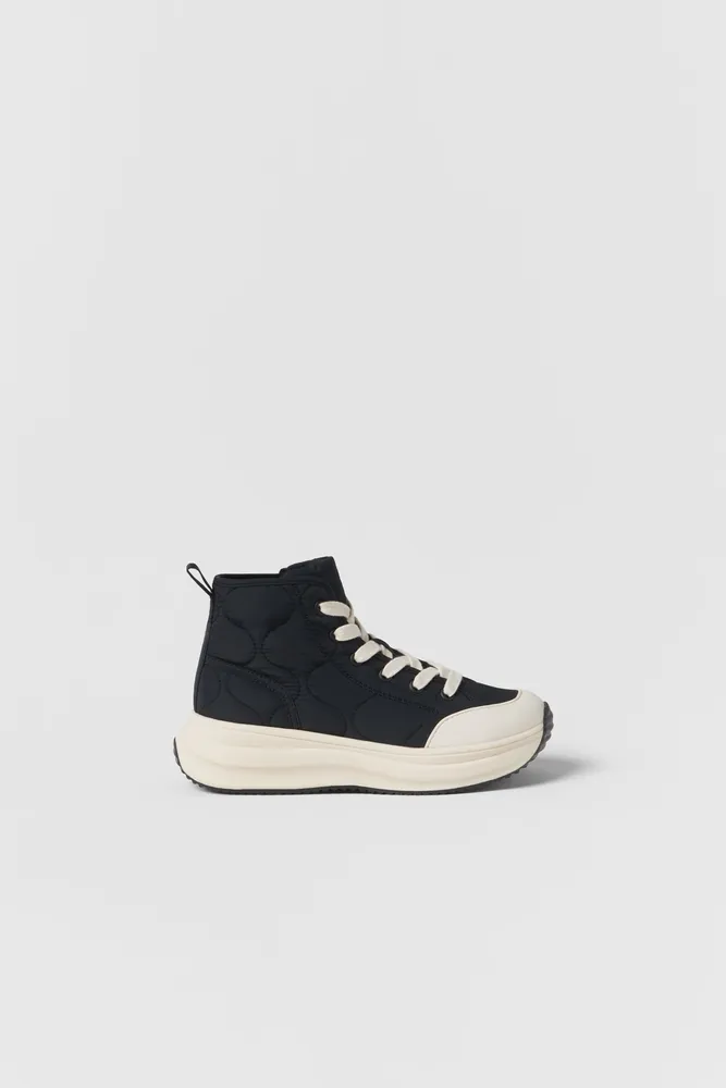 KIDS/ QUILTED HIGH-TOP SNEAKERS
