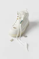 KIDS/ HIGH-TOP SNEAKERS WITH REMOVABLE JEWELS