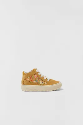 BABY/ FLORAL HIGH-TOP SNEAKERS