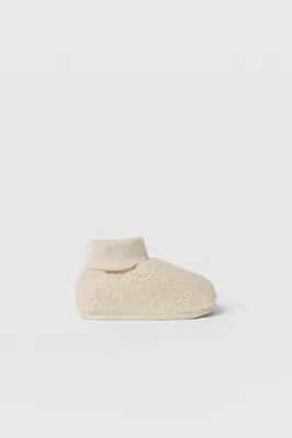 BABY/ FAUX SHEARLING SLIPPERS