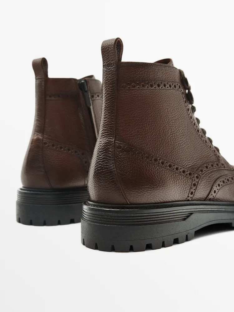 Zara brogue boots Clearance