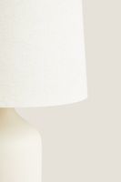 LAMPE BASE CÉRAMIQUE BLANCHE