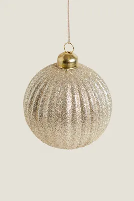 RAISED CHRISTMAS ORNAMENT WITH GLITTER