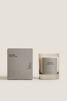 G) DARK AMBER SCENTED CANDLE