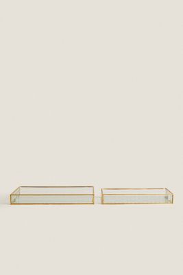 PLATEAU BORD DORÉ