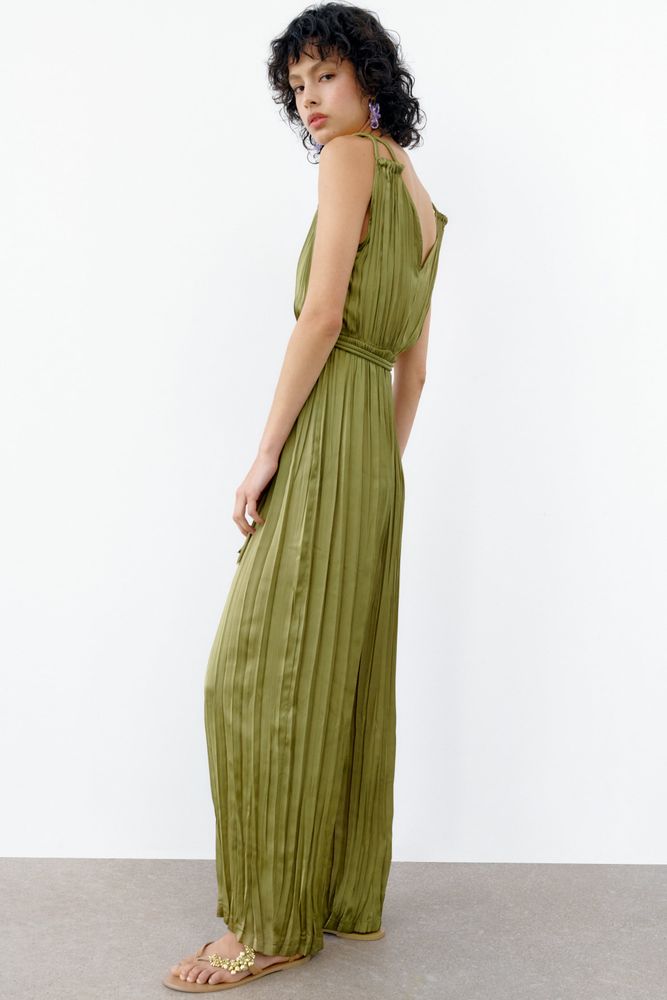 Zara ASYMMETRIC PLEATED JUMPSUIT - 183708272-250