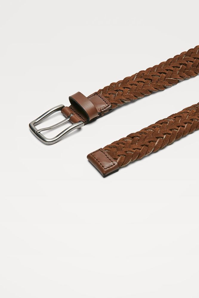 WOVEN LEATHER BELT