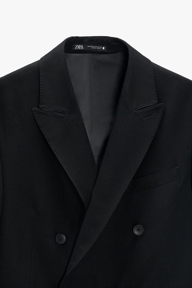 DOUBLE BREASTED SLIM FIT BLAZER