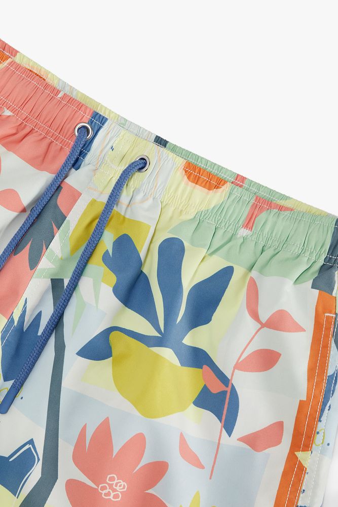 ABSTRACT PRINT SWIMMING TRUNKS