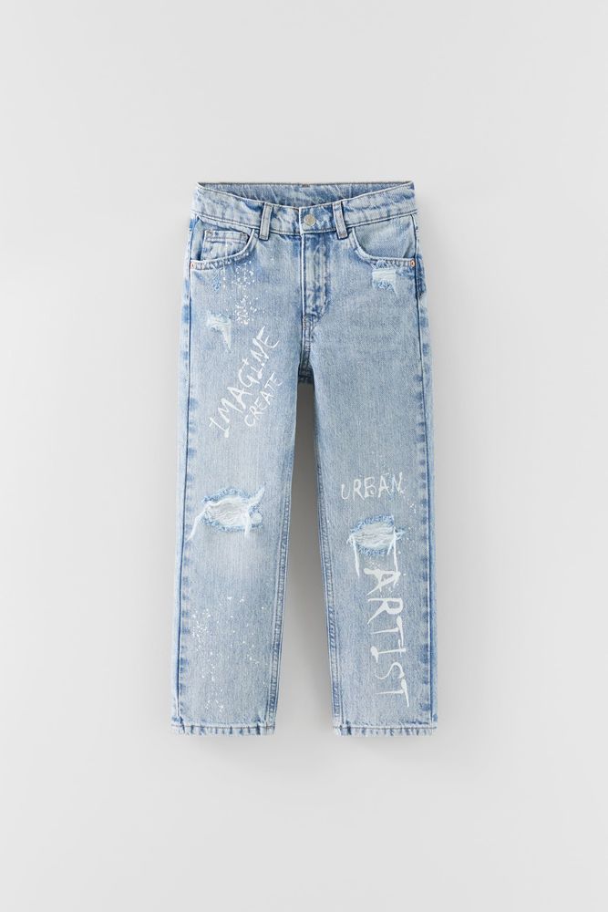 PAINTED RELAXED FIT JEANS