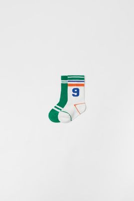 BABY/ TWO-PACK OF STRIPED SOCKS