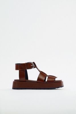 LEATHER FISHERMAN SANDALS WITH BUCKLE
