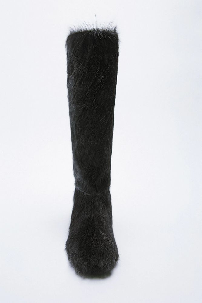 FUR LEATHER BOOTS