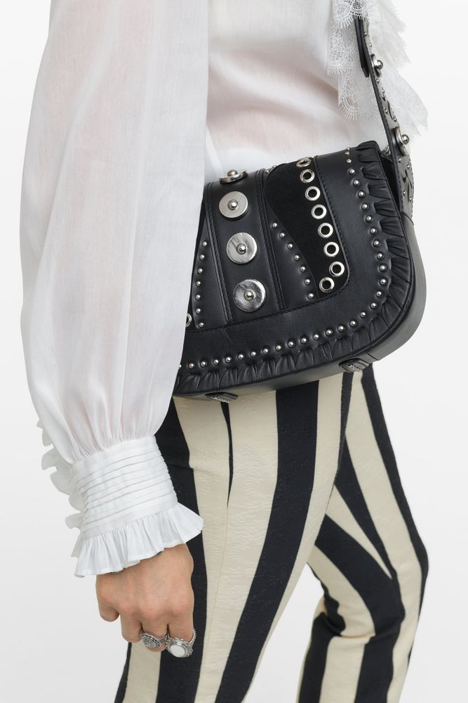 STUDDED LEATHER CROSSBODY BAG LIMITED EDITION