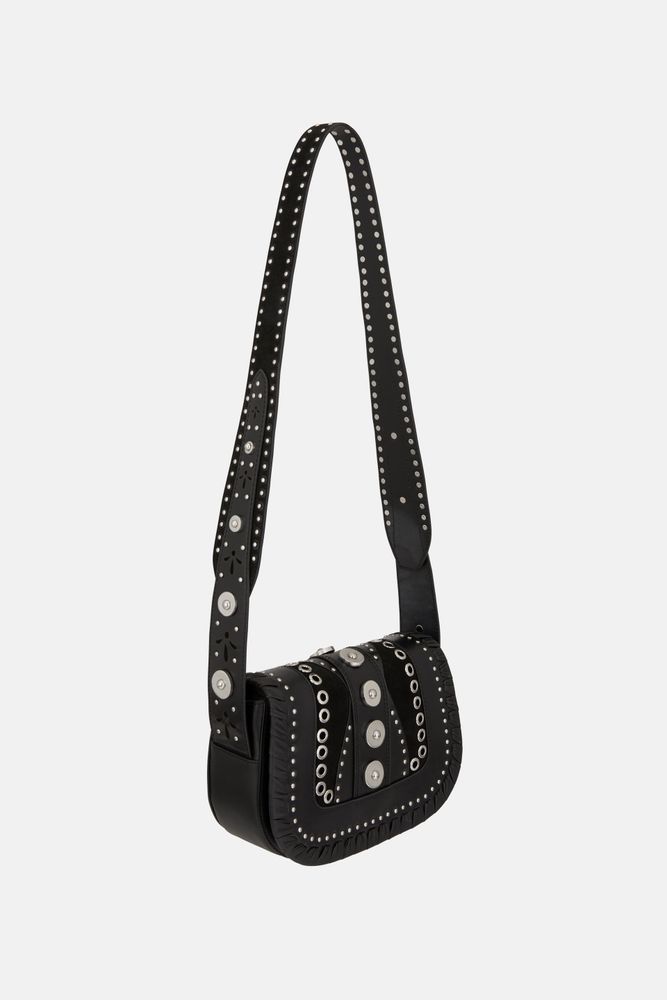STUDDED LEATHER CROSSBODY BAG LIMITED EDITION