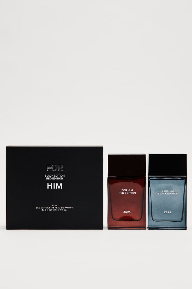FOR HIM BLACK EDITION + RED EDITION 100 ML
