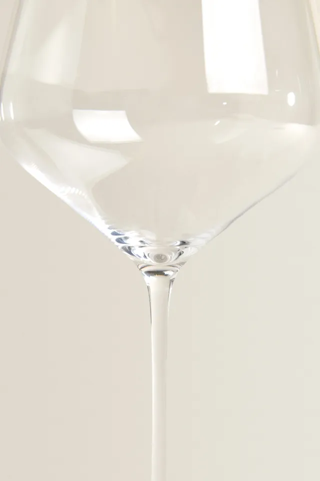 Zara TEXTURED CRYSTALLINE WINE GLASS