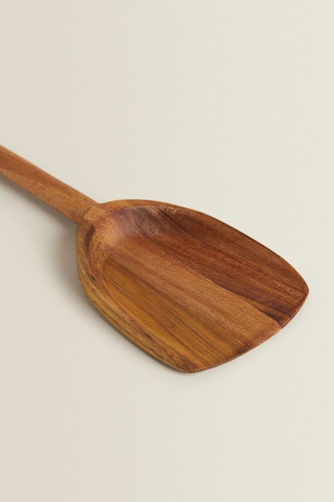WOODEN SPATULA WITH STEEL HANDLE