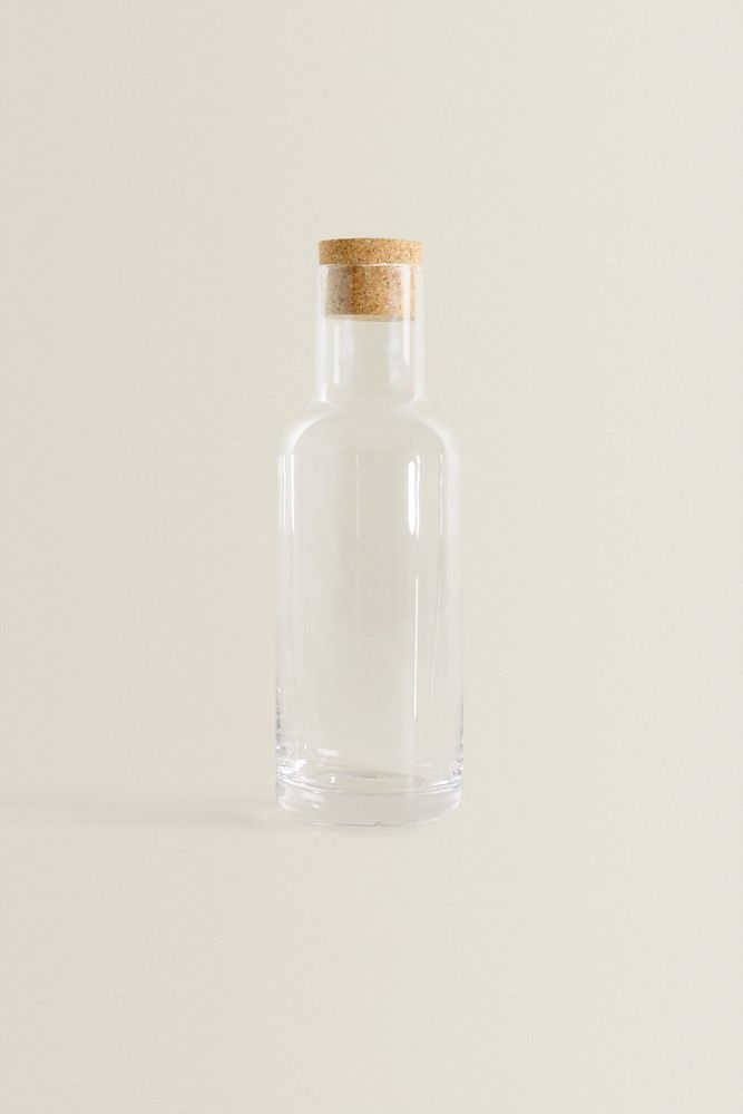 BOTTLE WITH CORK STOPPER