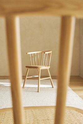 ASH WOOD CHAIR WITH RATTAN SEAT
