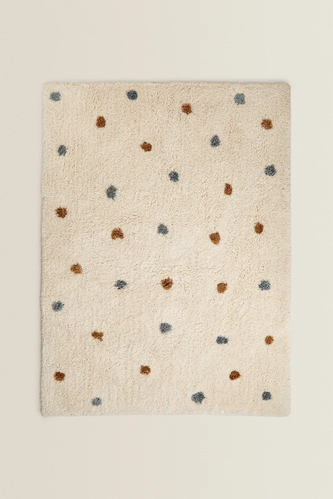 MULTICOLORED DOTTED RUG