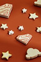 GLOW-IN-THE-DARK SUPERMAN WALL STICKERS (PACK OF 20)