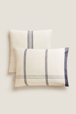 HOUSSE DE COUSSIN RAYURES