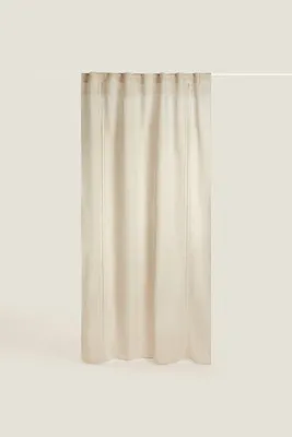 LINEN CURTAIN WITH VERTICAL HEMSTITCHING