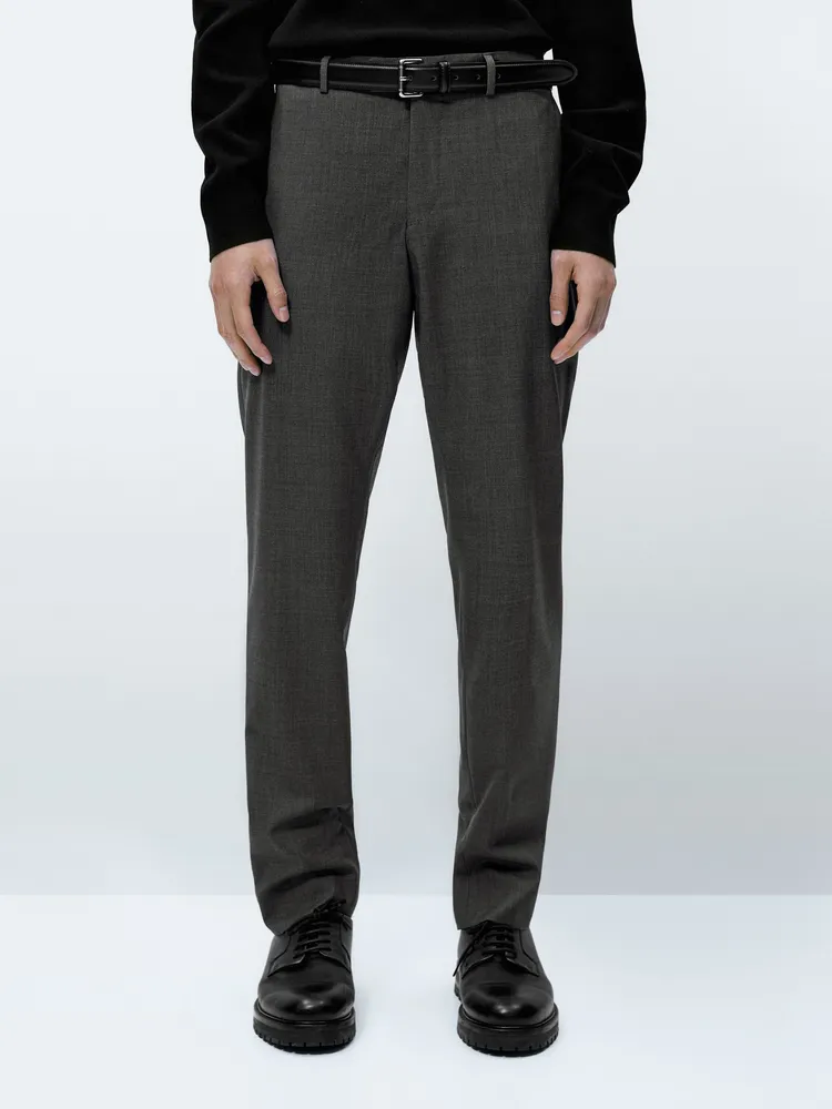 PLEATED SUIT TROUSERS - Black | ZARA India