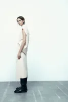 ASYMMETRIC MIDI SKIRT