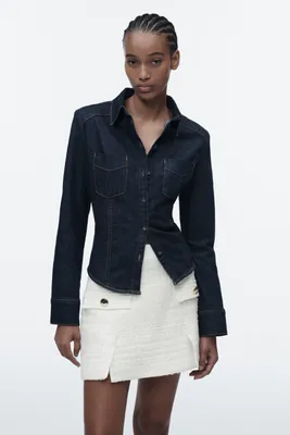 TEXTURED MINI SKIRT