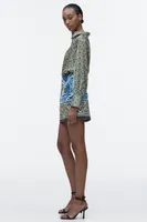 PRINTED MINI SKIRT