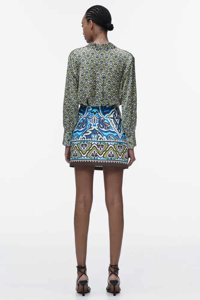 PRINTED MINI SKIRT