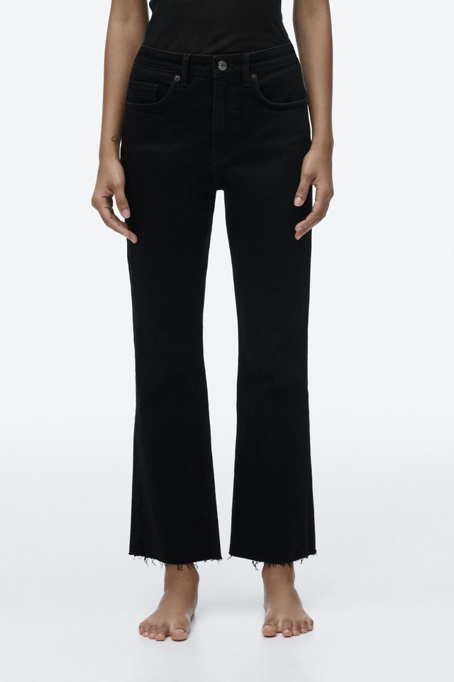 Merlie Mid Rise Cropped Flare Jeans