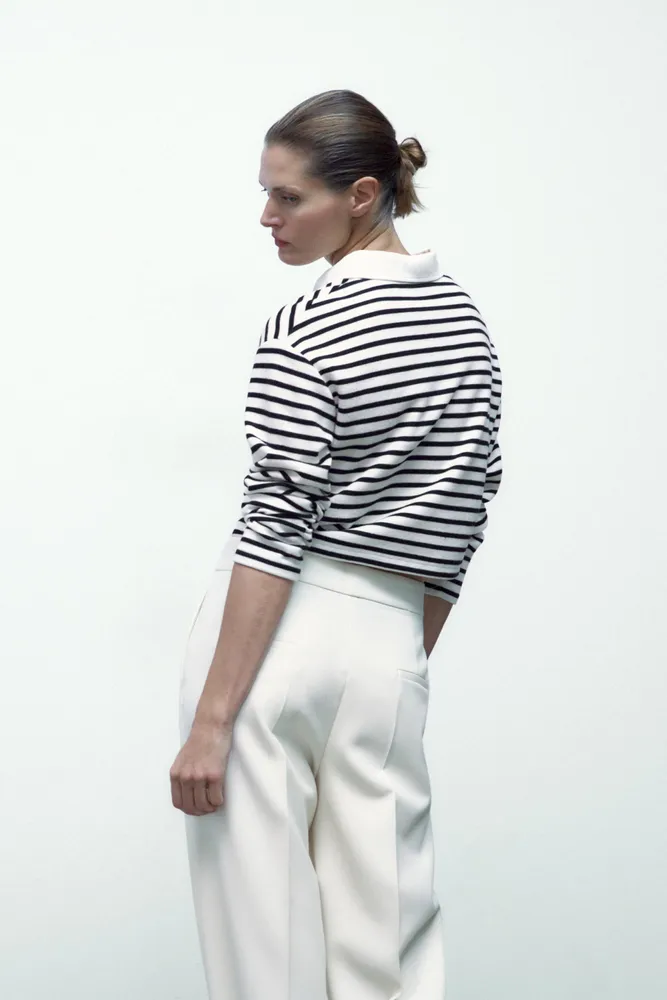 Striped Trousers Woman | ZARA Egypt