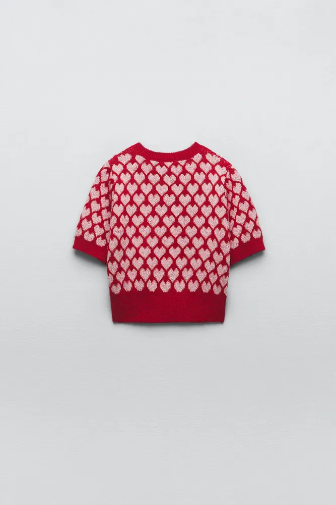 Heart Jacquard knitted Sweater – AROLORA