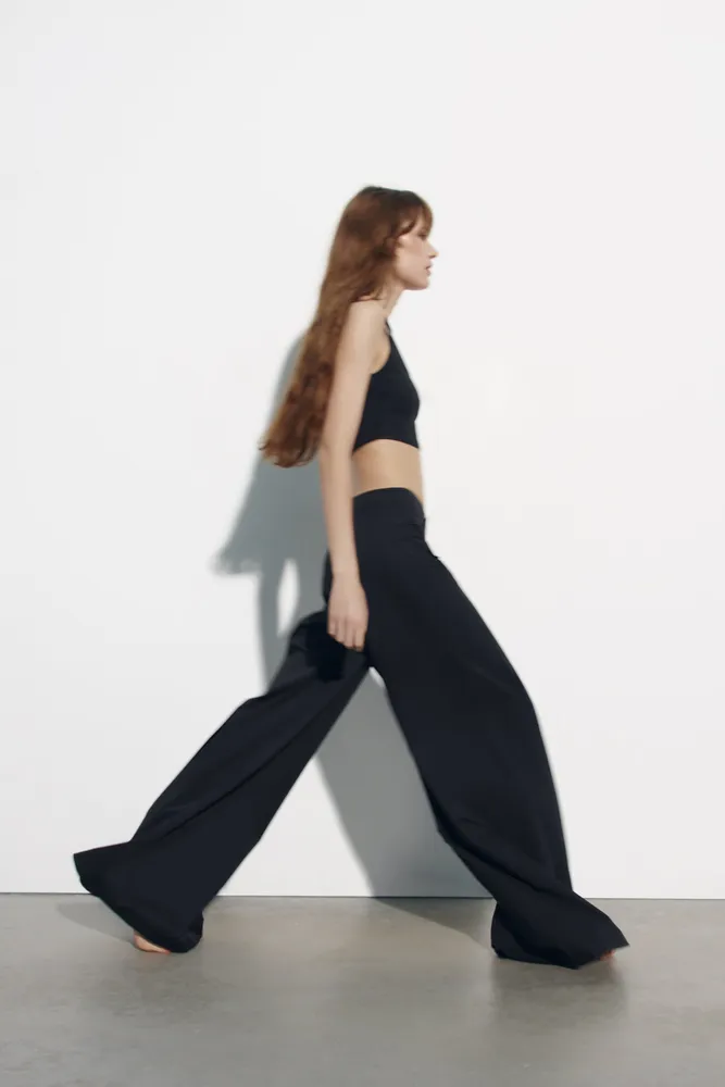 Zara WIDE FULL LENGTH PANTS