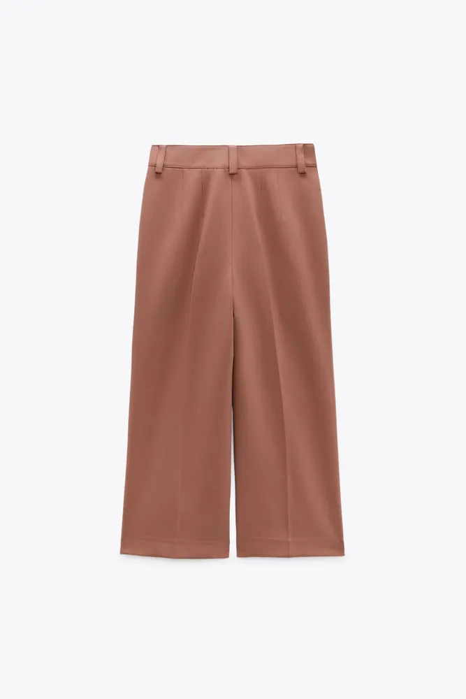 ZARA Green Flat-Front Dress Pants Pants for Men | Mercari