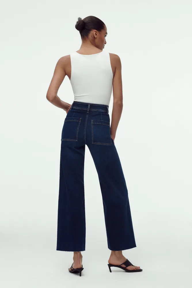 HIGH-WAISTED ZW SAILOR STRAIGHT JEANS  Straight jeans, Women jeans, High  waist jeans