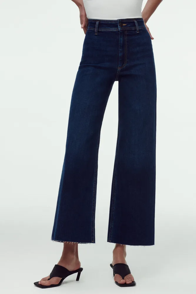 HIGH-WAISTED ZW SAILOR STRAIGHT JEANS  Straight jeans, Women jeans, High  waist jeans