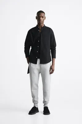 BAND COLLAR OXFORD SHIRT