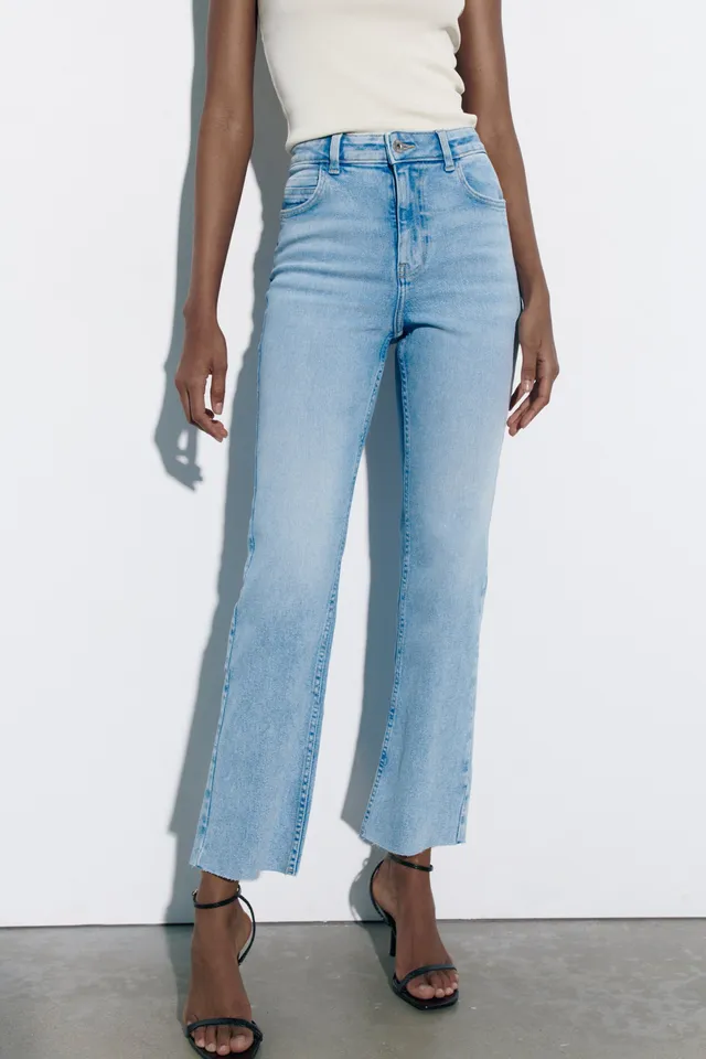 Zara ZW the sailor cropped flare jeans size 2 NWT in 2023