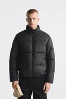 manteau rembourré effet gomme