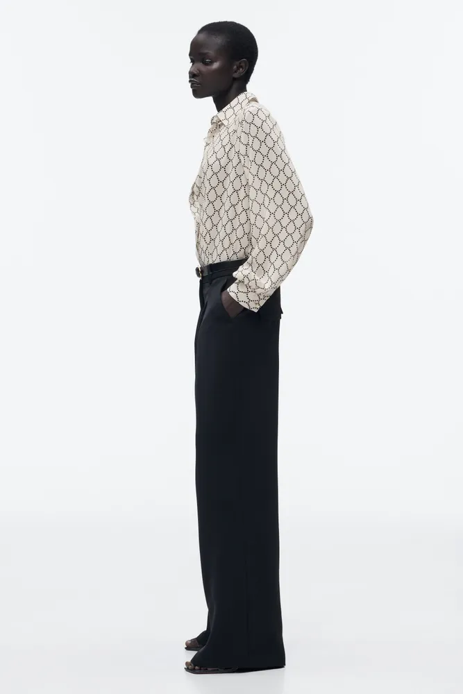 WIDE LEG PANTS WITH DARTS