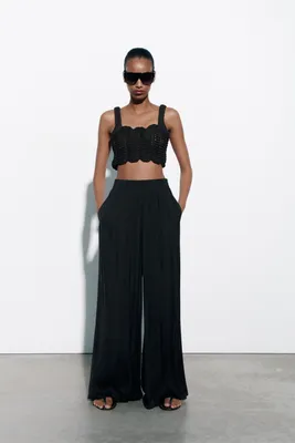 FLOWY WIDE LEG PANTS