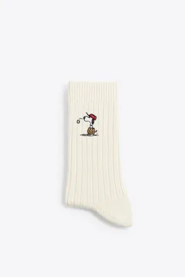 CHAUSSETTES BRODÉES SNOOPY PEANUTS™